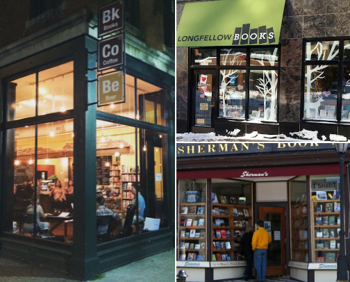 Bookish places in southern Maine. And other bookish things! cover photo collage