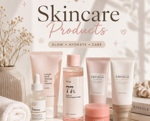 SKINCARE PRODUCTS 👀💗 cover photo collage