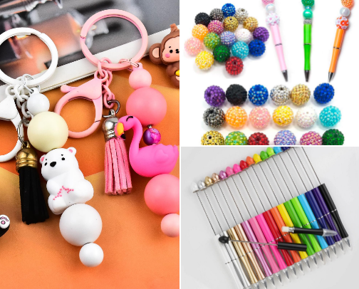 Beadable pens cover photo collage