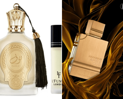 Arabic perfume cover photo collage