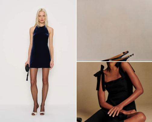 Event Dressing for the winter color season cover photo collage