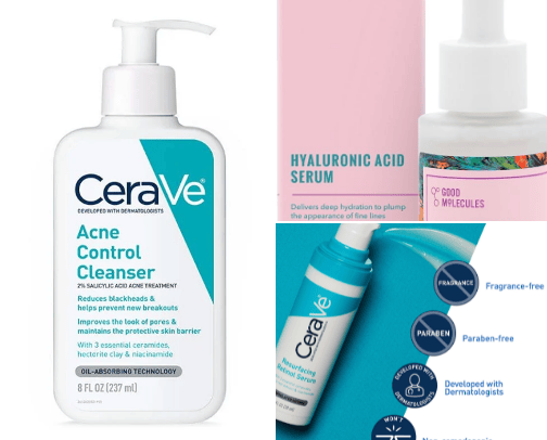 Combination Acne Prone Skin Face Care cover photo collage