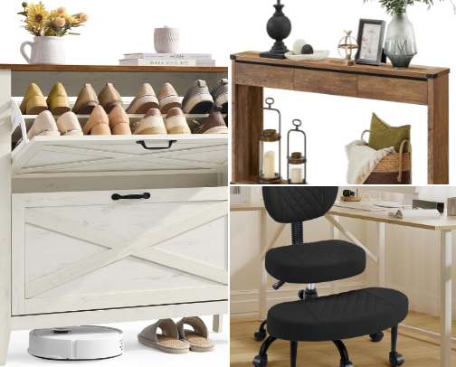 HOME DECOR SPACE SAVING ITEMS cover photo collage