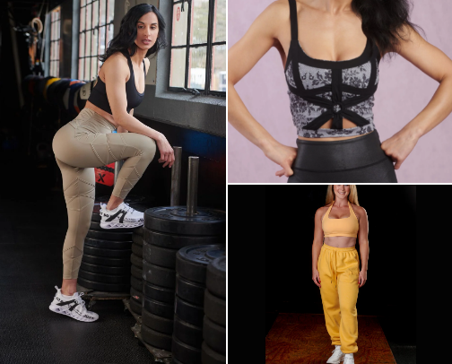 Sport clothes for ladies with class and taste cover photo collage