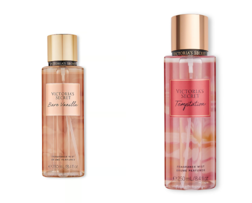 Body mists/sprays cover photo collage