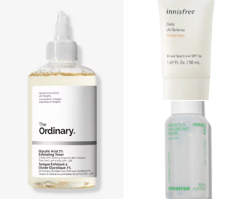 skincare under 20$ that actually works ! cover photo collage