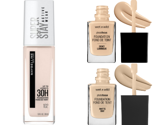 My go to drugstore makeup 🤍 cover photo collage