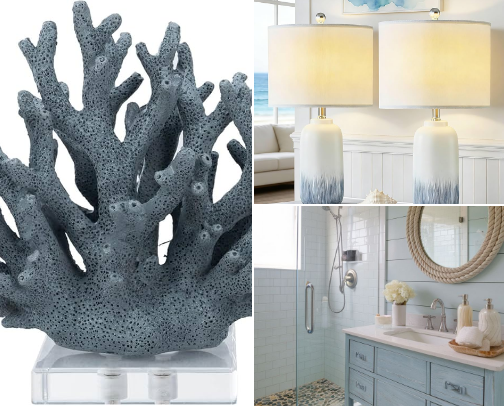 Get Coastal Home Look cover photo collage