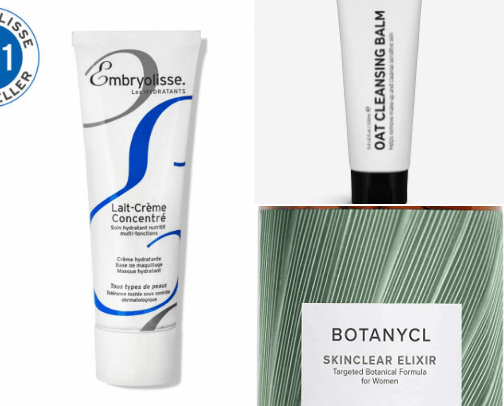 Skincare+ makeup cover photo collage