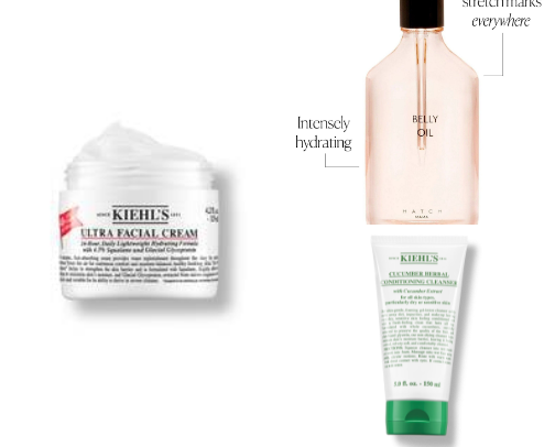 simple skincare/beauty products cover photo collage