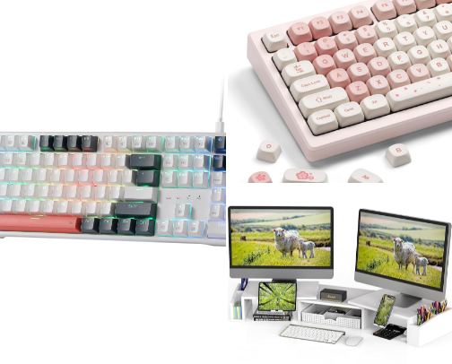 Work from home but make it cute cover photo collage