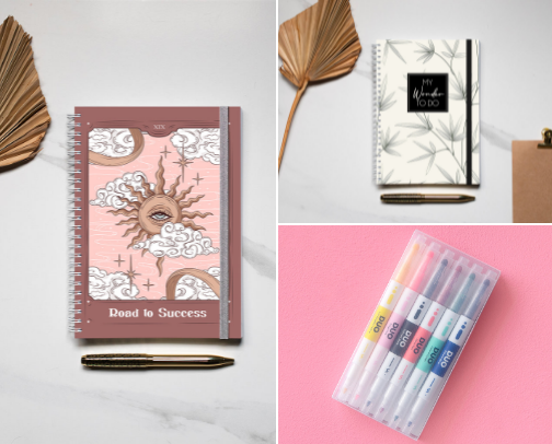 Carnets & organisation pour poser ses idées cover photo collage