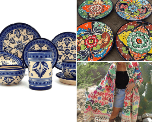 Mexican folk cover photo collage