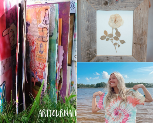 hobbies to try out when you're in a summer slump! cover photo collage