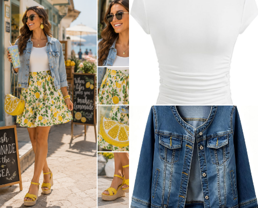 Summer Vacation Outfits & Aesthetic Lookbook cover photo collage