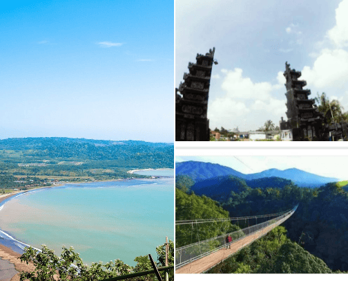 Rekomendasi Tempat Wisata Sukabumi cover photo collage