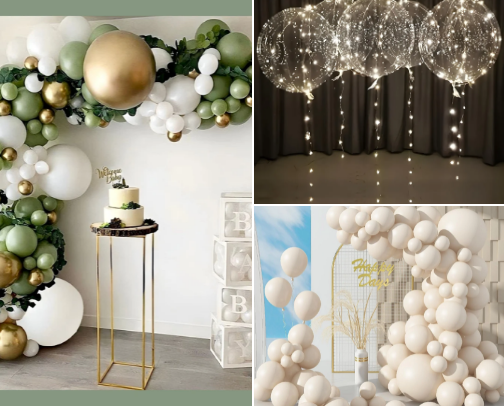 Party essentials (Birthday, Gender reveal, Bachelorette or any kind that you want) 🎈🎁🍾 cover photo collage