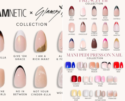 Glamnetic : Girl math says I’m saving $$$ not going to the salon cover photo collage