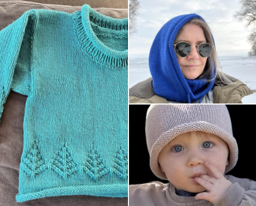 Knitting Patterns cover photo collage