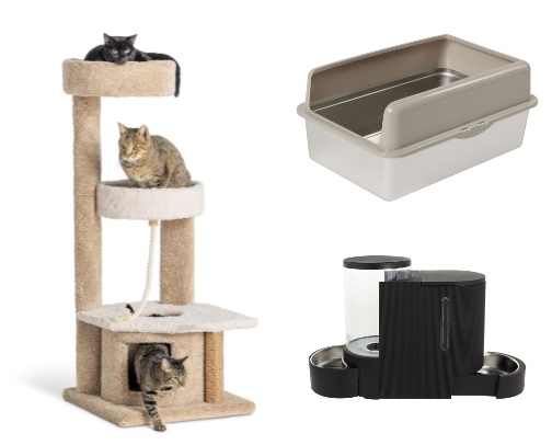 Cat supplies cover photo collage