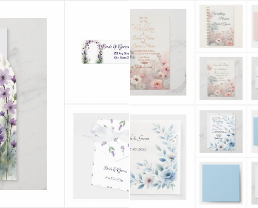 Wedding Stationery Suites cover photo collage