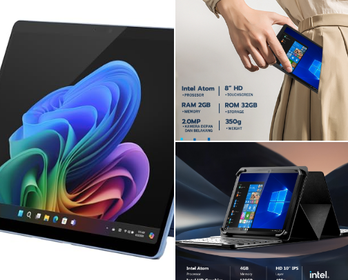 REKOMENDASI TABLET WINDOWS TERBAIK TAHUN 2025 cover photo collage
