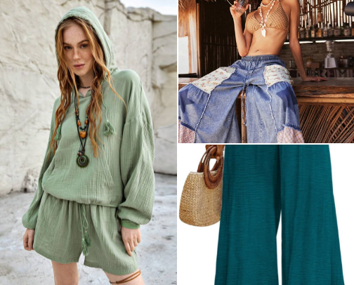 Bohemian clothes cover photo collage