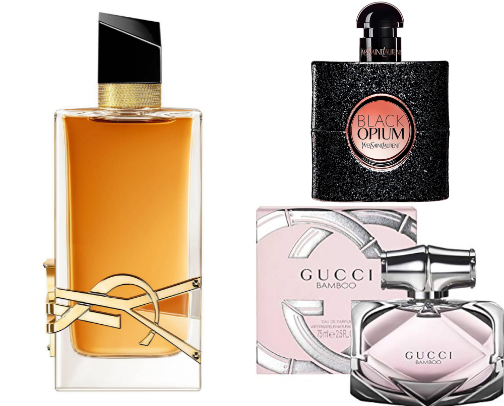 My fav perfumes ~ For her cover photo collage