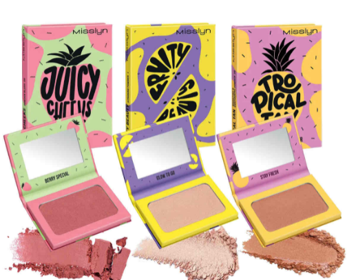 FRUITY BEAUTY STROBING POWDER cover photo collage