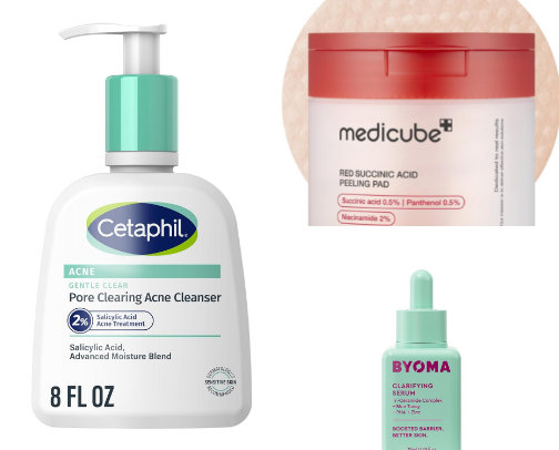 Newer skincare purchases 🧼 cover photo collage