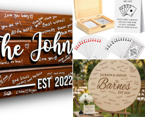 Creative Wedding Guest Book Alternatives (That You’ll Actually Keep Forever)Check out these wedding guest book alternatives! cover photo collage