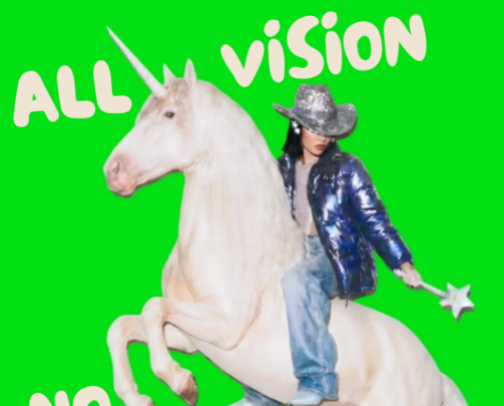 All Vision, No Budget cover photo collage