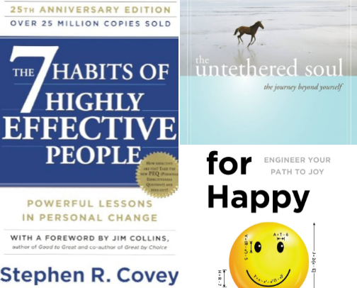 At 63; Books That Have Changed My Life cover photo collage