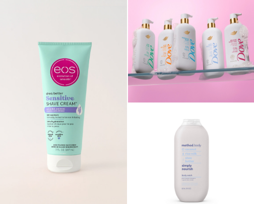 Shower essentials cover photo collage