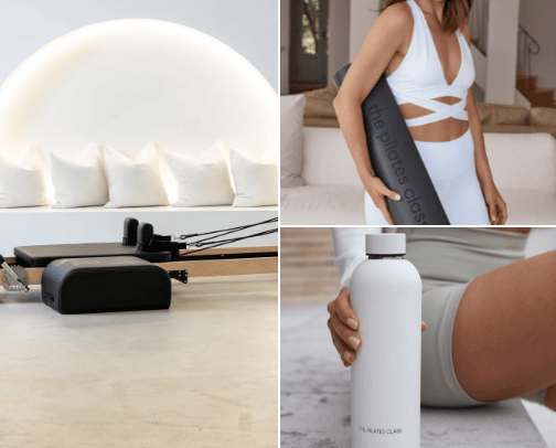 Best pilates stuff, clothing and equipment 🩷 cover photo collage