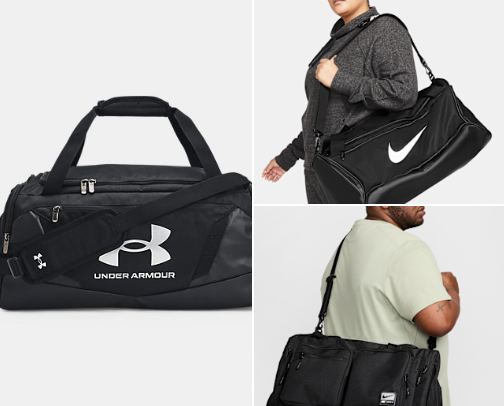 Gym Bags for Shoes & Lifting Gear: Compare Size & Organization cover photo collage