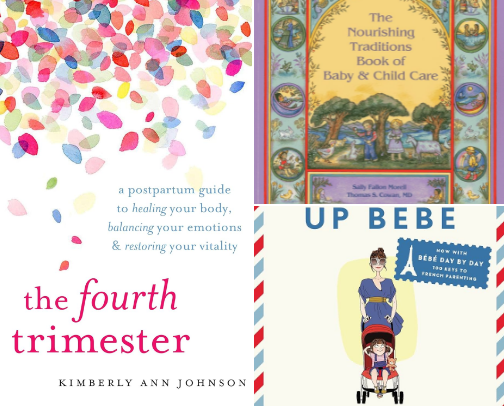 MY FAV POSTPARTUM AND BABY BOOKS cover photo collage