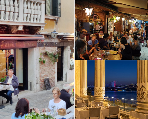 🍝restaurants I've been to🍷 cover photo collage