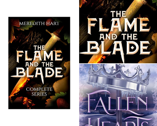 Read Now - Dark romantasy companions to The Flame and The Blade: The Complete Series: A complete binge-worthy series with romance, magic, and monsters (Flame and Blade) cover photo collage