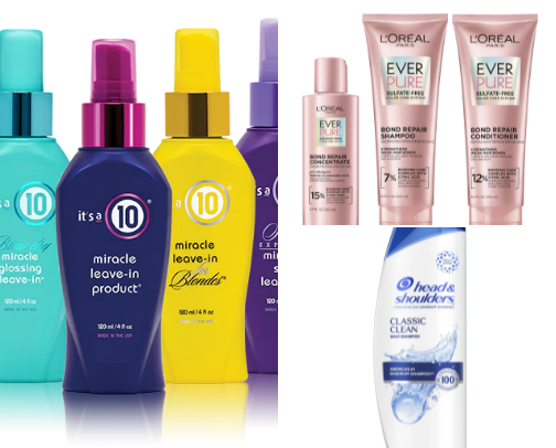 Hair Products cover photo collage