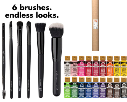 Banner painting supplies cover photo collage