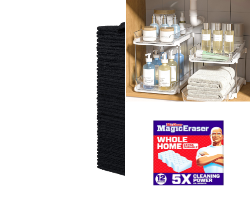 Cleaning + Organization Must Haves cover photo collage