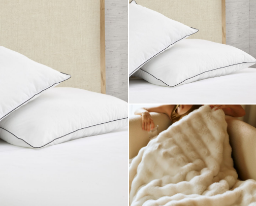 Sleeping and comfort cover photo collage