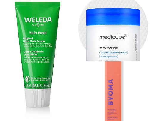 Fix acne skincare products cover photo collage