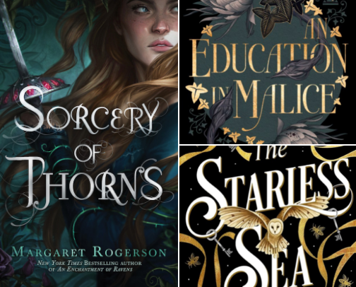 Fantasy dark academia books that feel like secret societies cover photo collage