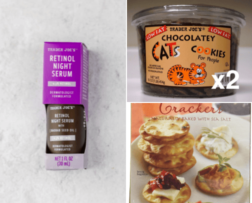 My favorite Trader Joe's items cover photo collage