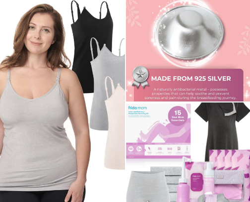 Products for New/ Postpartum Moms cover photo collage