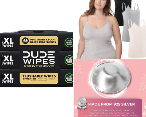 Products for New/ Postpartum Moms cover photo collage