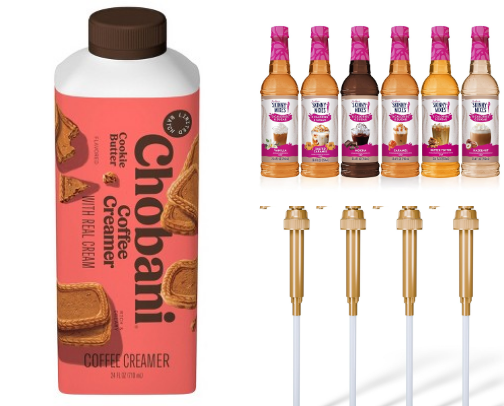 My Favorite Coffee Creamers, Syrups, and Sauces cover photo collage