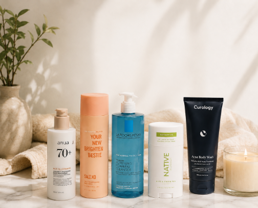 My Most Repurchased Skin & Body Care Products that work cover photo collage